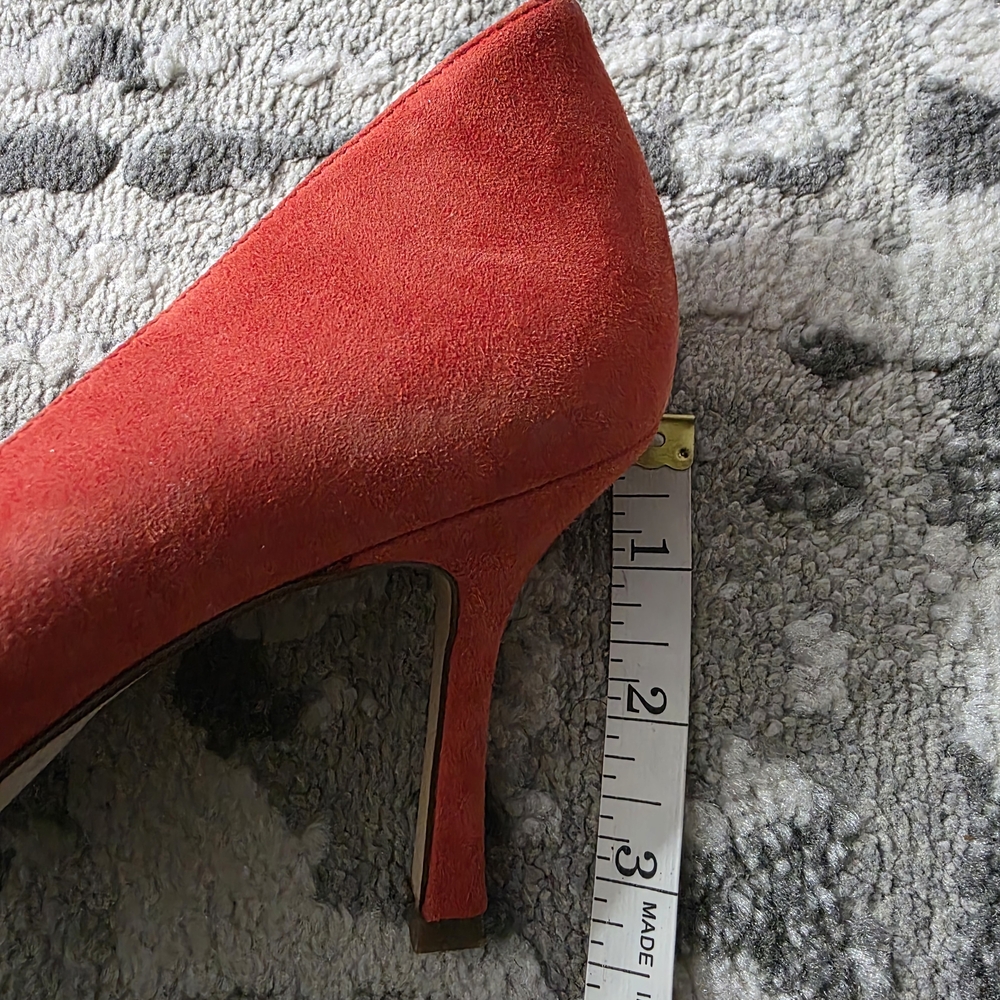 Ann Taylor Mila Red Suede Pumps - Picture 13 of 13